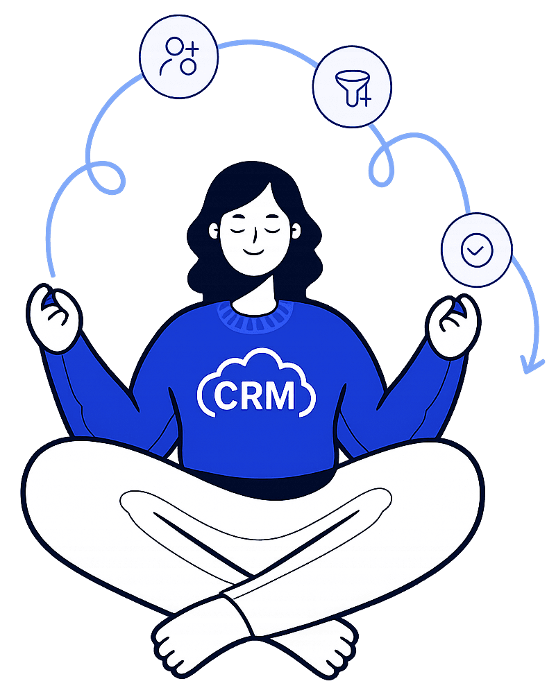 Ilustração do login Converso CRM